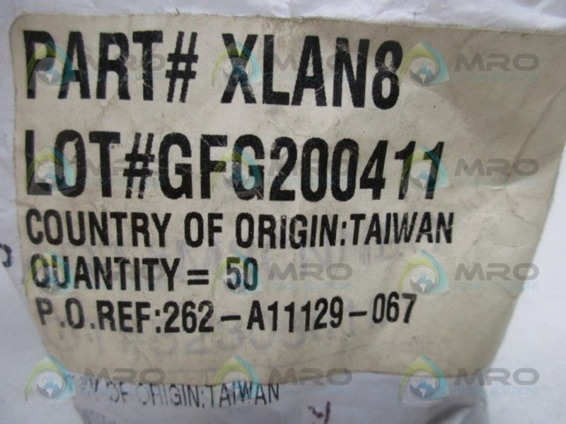 INDUSTRIAL MRO XLAN8 T-BOLT NUT (PK OF 50) * NEW IN FACTORY BAG *