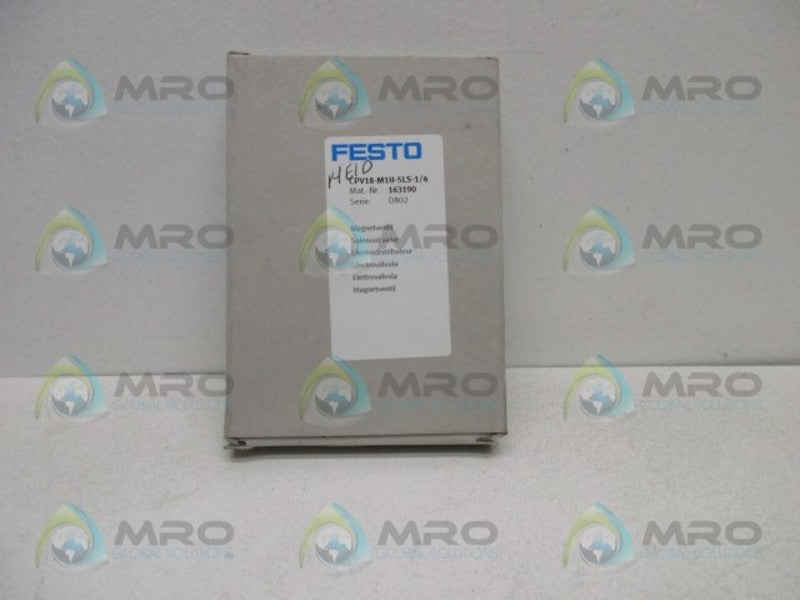FESTO CPV18-M1H-5LS-1/4 VALVE SINGLE SOLENOID  NSMP