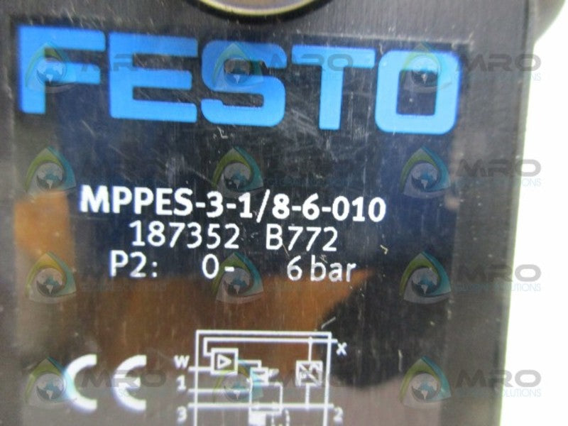 FESTO MPPES-3-1/8-6-010 PROPORTIONAL PRESSURE REGULATOR  UNMP