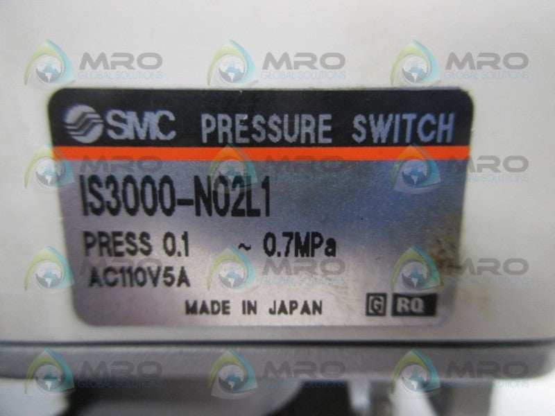 SMC IS3000-N02L1 PRESSURE SWITCH  NSNP