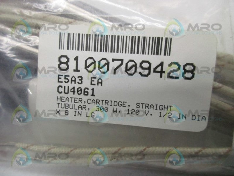 INDUSTRIAL MRO CU4061 HEATER CARTRIDGE (PK OF 2) * NEW IN FACTORY BAG *