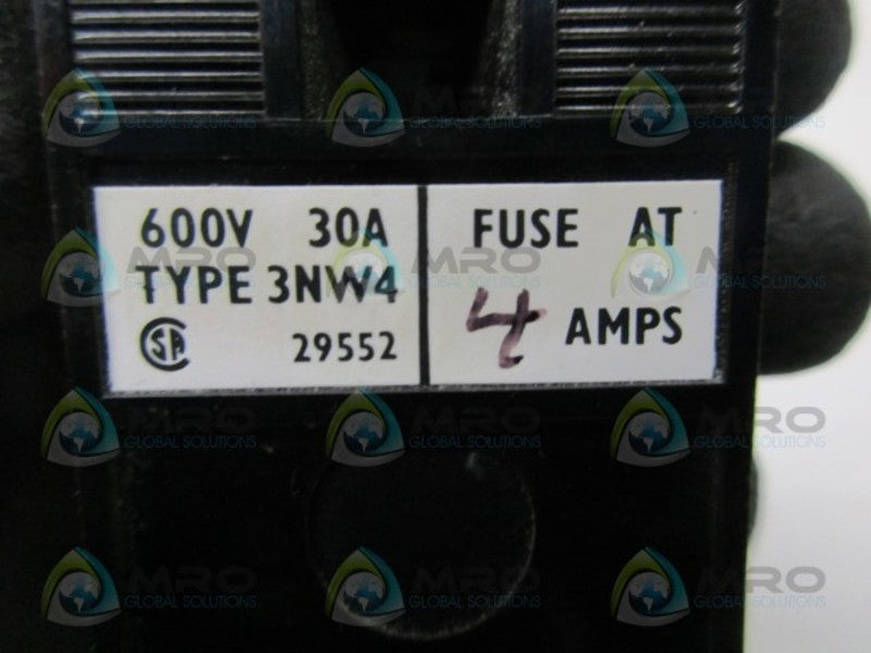 SIEMENS 3NW4 FUSE HOLDER (AS PICTURED)  UNMP