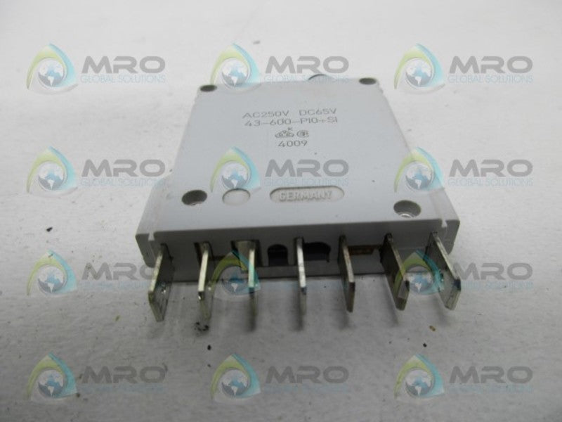 ETA 43-600-P10-SI CIRCUIT BREAKER  UNMP