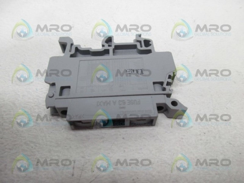 ENTRELEC FUSE 6.3 A MAXI TERMINAL BLOCK  UNMP