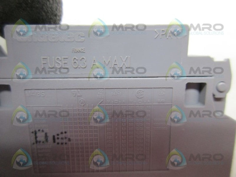ENTRELEC FUSE 6.3 A MAXI TERMINAL BLOCK  UNMP