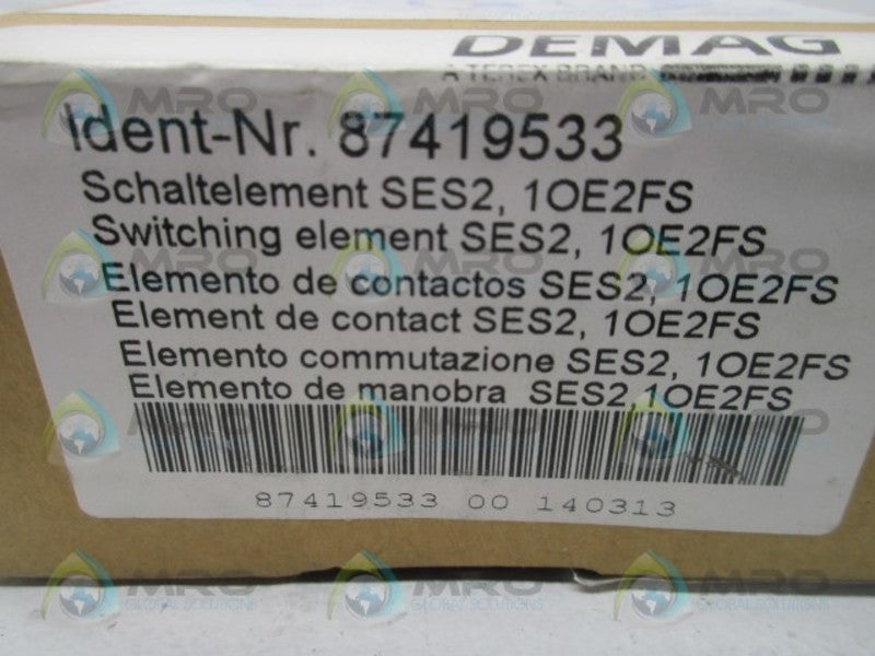 DEMAG 87419533 CONTACT BLOCK * FACTORY SEALED *