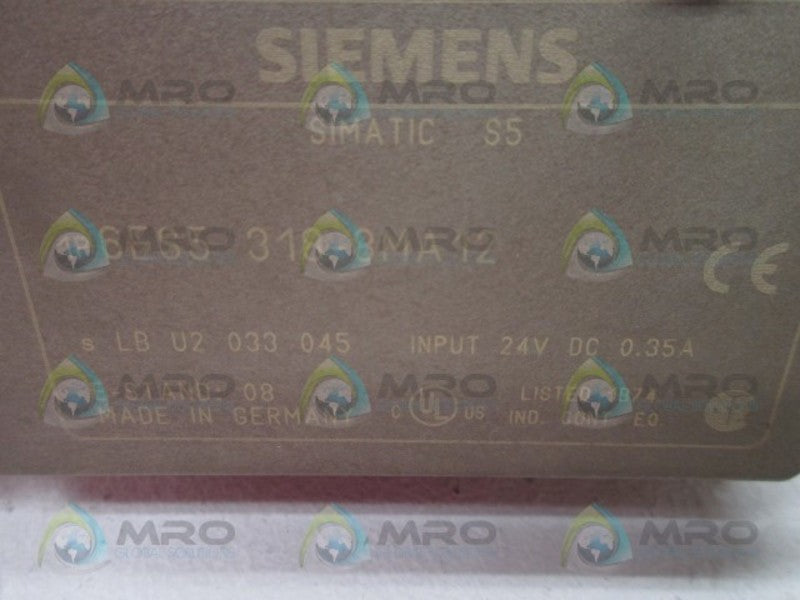SIEMENS SIMATIC S5 6ES5-318-8MA12 INTERFACE MODULE  UNMP