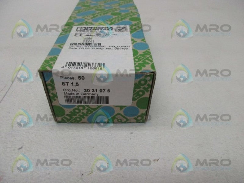 PHOENIX CONTACT 3031076 TERMINAL BLOCK  NSNP