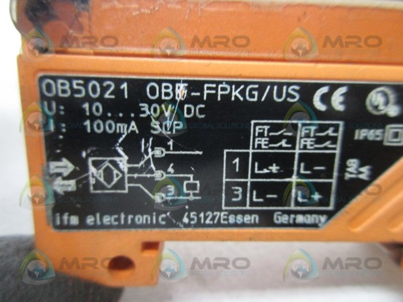 IFM EFECTOR OB5021 PHOTOELECTRIC SENSOR  UNMP