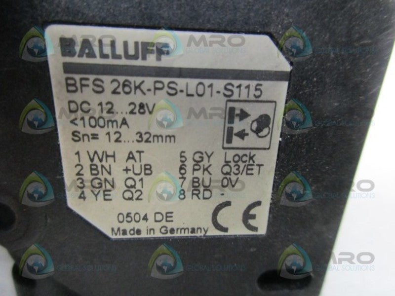 BALLUFF BFS26K-PS-L01-S115 COLOR SENSOR  UNMP