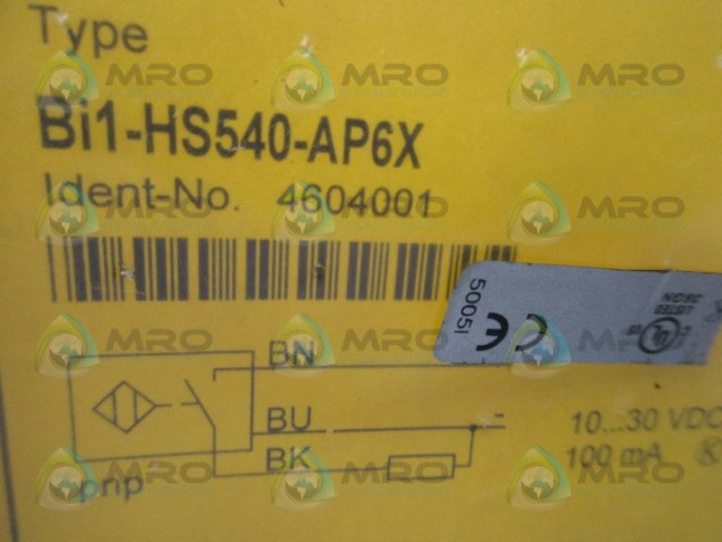 TURCK BI1-HS540-AP6X * NEW IN FACTORY BAG *
