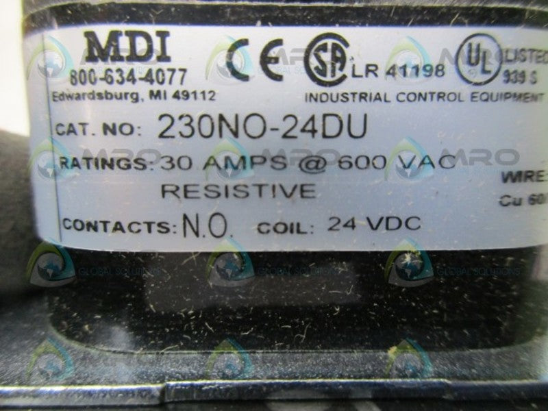 MDI 230NO-24DU CONTACTOR  NSMP