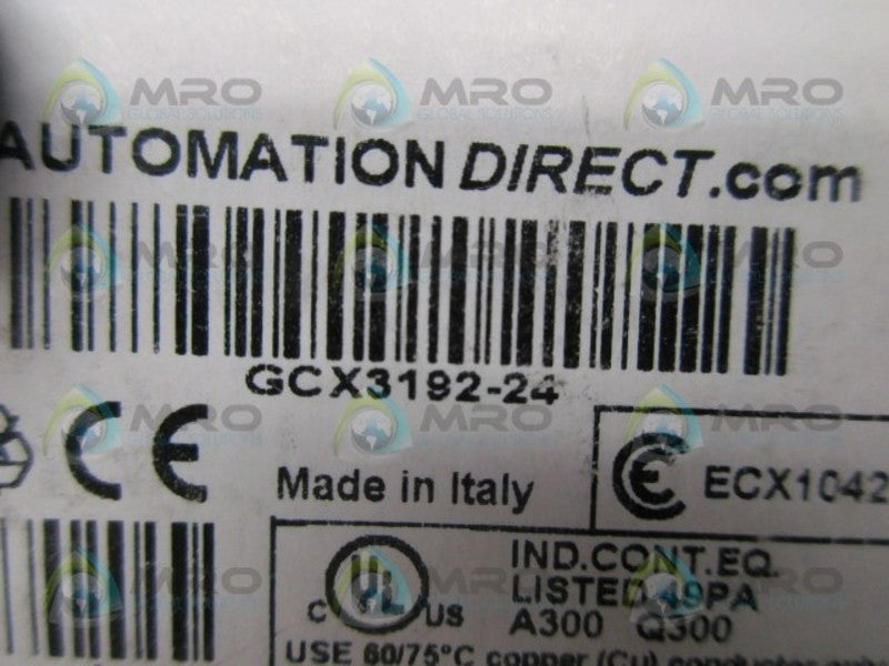 AUTOMATION DIRECT GCX3192-24 PUSHBUTTON (MISSING ACCESSORIES)  NSMP