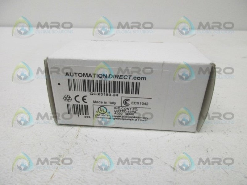 AUTOMATION DIRECT GCX3193-24 PUSHBUTTON (MISSING ACCESSORIES)  NSMP