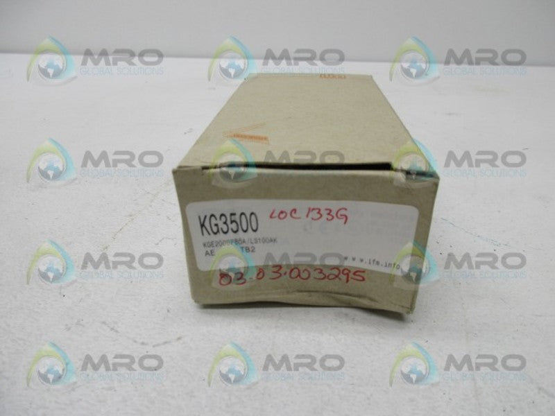 IFM EFECTOR KGE2008FB0A PROXIMITY SWITCH (MISSING ACCESSORIES)  NSMP