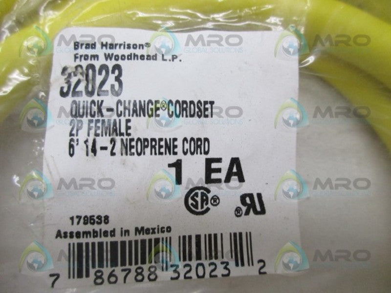BRAD HARRISON 32023 QUICK CHANGE CORDSET FEMALE * NEW IN FACTORY BAG *