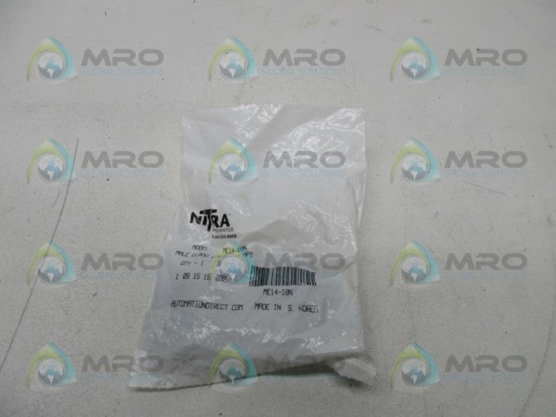 NITRA ME14-18N MALE ELBOW CONNECT (PK OF 5) * NEW IN FACTORY BAG *