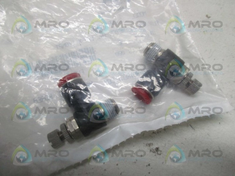 NITRA FVR14-18N ELBOW FLOW CONTROL VALVE (PK OF 2) * NEW IN FACTORY BAG *