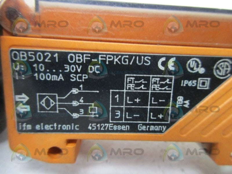 IFM EFECTOR 0B5021 AMPLIFIER FIBER OPTIC  UNMP