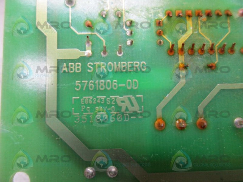 ABB 5761806-0D PCB CIRCUIT BOARD  UNMP