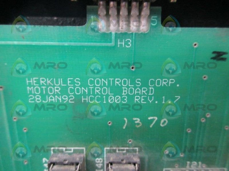 HERKULES CONTROLS HCC1003 MOTOR CONTROL MODULE * USED *