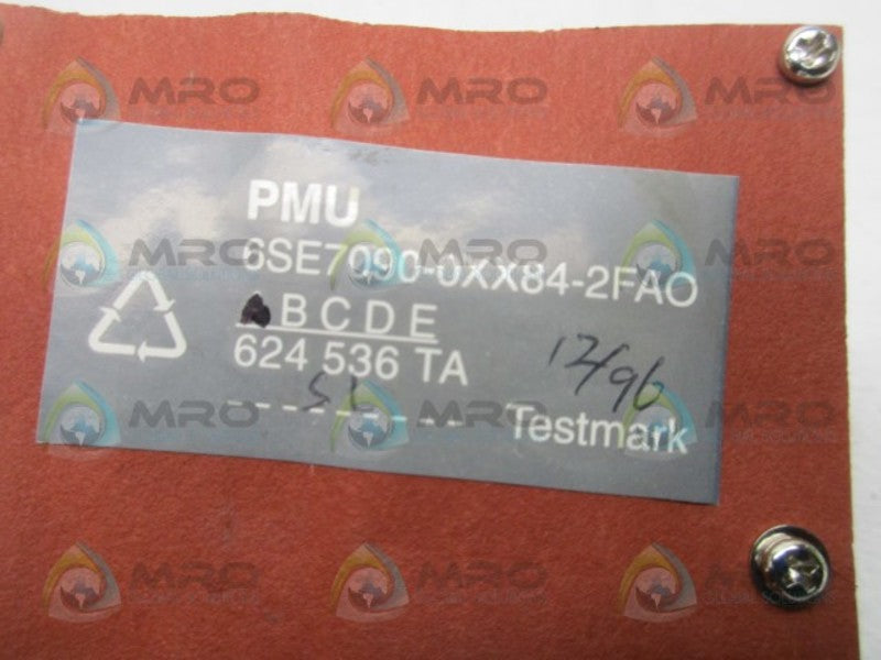 SIEMENS 6SE7090-0XX84-2FAO OPER/PARA UNIT  UNMP