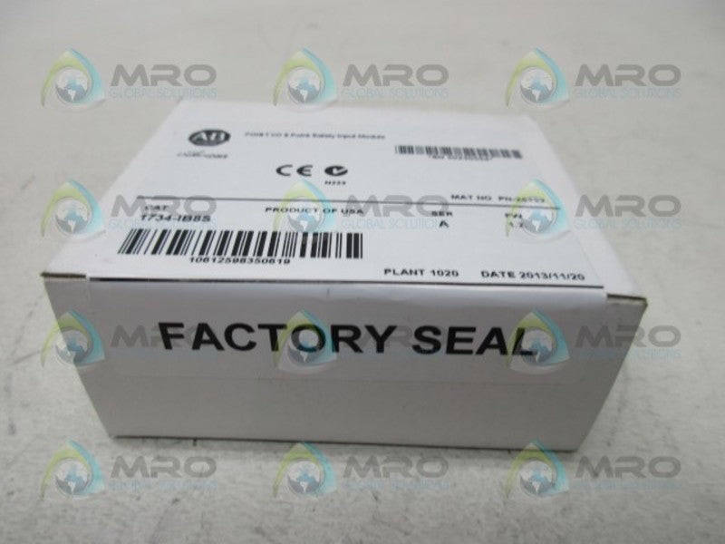 ALLEN BRADLEY 1734-IB8S SER. A INPUT MODULE F/W 1.2 DATE 2013 * FACTORY SEALED *