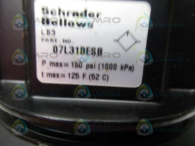 SCHRADER BELLOWS 07L31BESB FILTER REGULATOR  UNMP