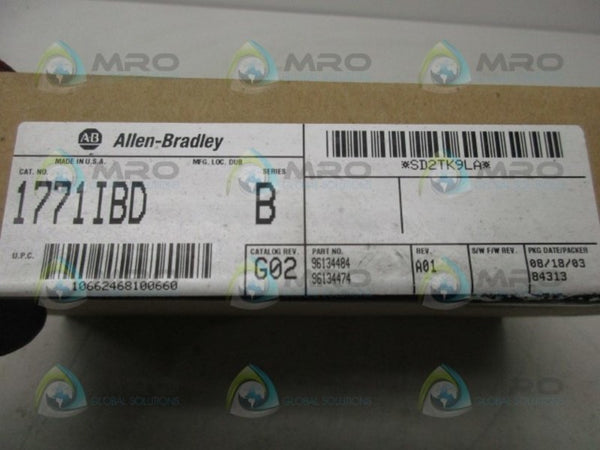 ALLEN BRADLEY 1771-IBD SER. B DATE: 2003  NSFS