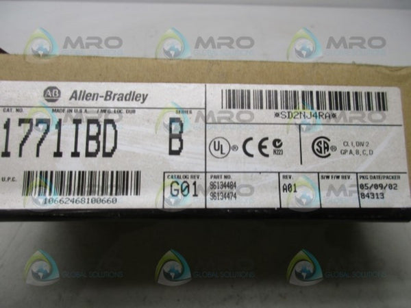 ALLEN BRADLEY 1771-IBD SER. B DATE: 2002  NSFS