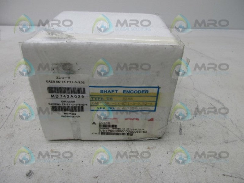 MITSUBISHI OAER-5K-1X-ET1-3-9.52-0 INTERNAL ENCODER  NSMP