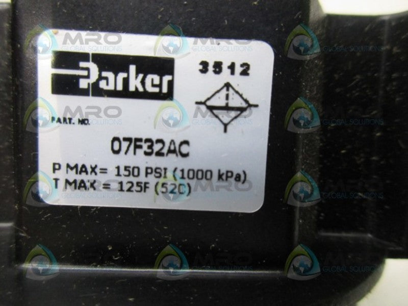 PARKER 07F32AC FILTER 1/2"  (AS PICTURED)  NSNP