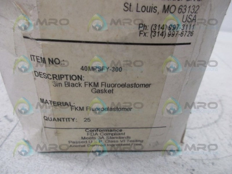 DIXON 40MPSFY-300 FKM GASKET 3" (BOX OF 25)  NSMP