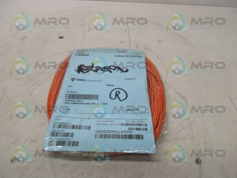 SCHWEITZER C808Z020LLX0014 MULTIMODE FIBER OPTIC CABLE  NSMP