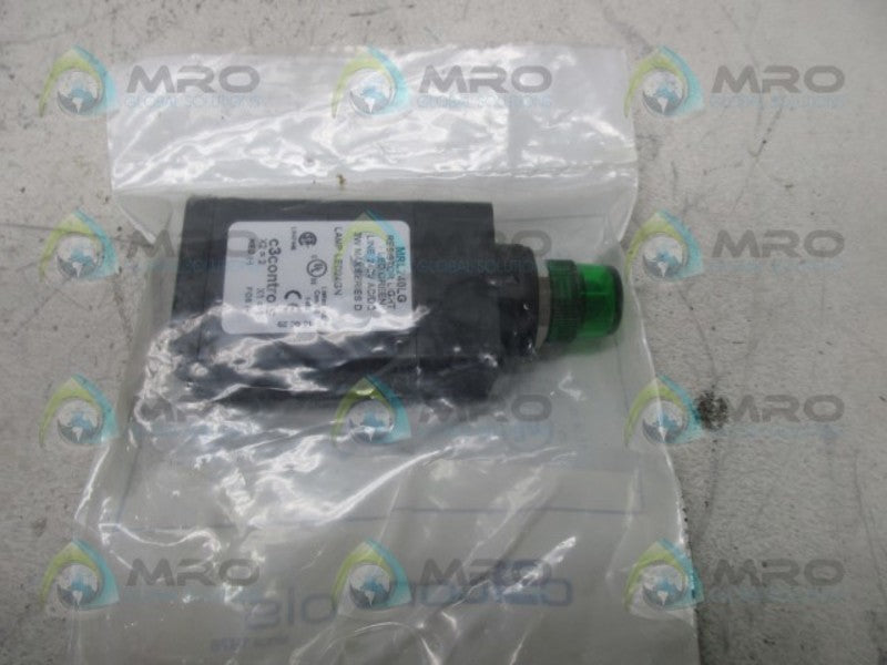 C3CONTROLS MRL240LG RESISTOR LIGHT LED GREEN  NSMP