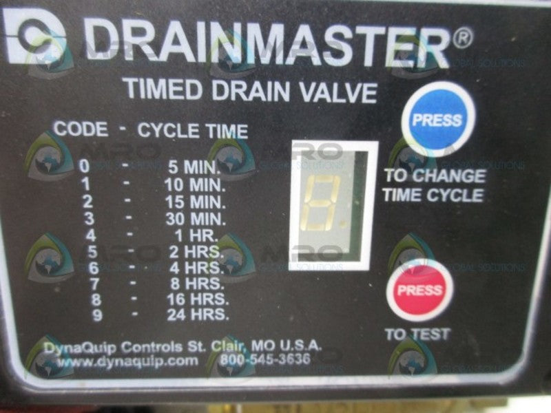 DRAINMASTER 115V 60HZ 2.5AMP TIMED DRAIN VALVE  UNMP