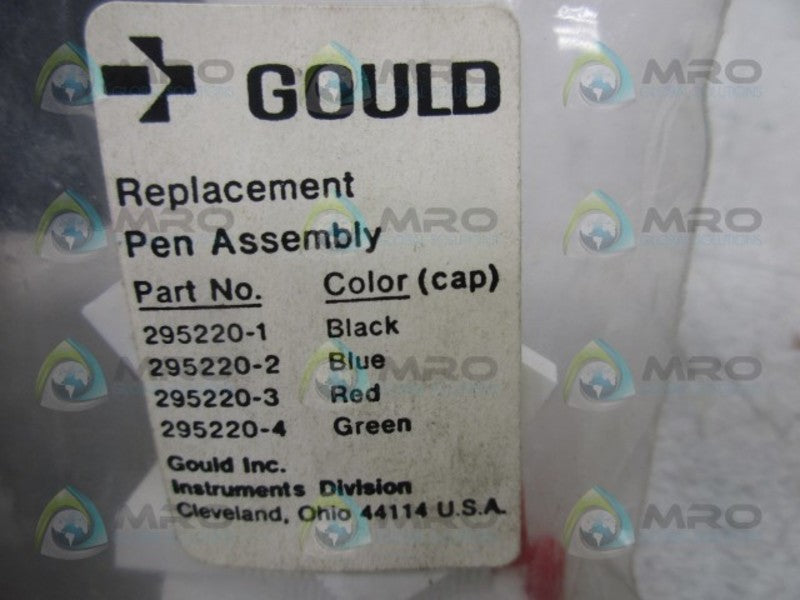 GOULD 295220-3 REPLACEMENT RED PEN ASSEMBLY  NSNP IN BAG