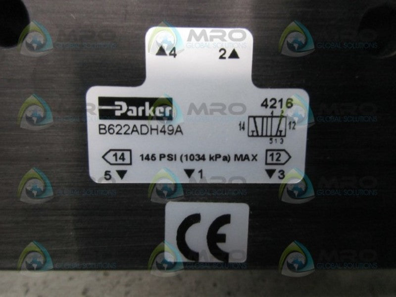 PARKER B622ADH49A SOLENOID VALVE  NSMP