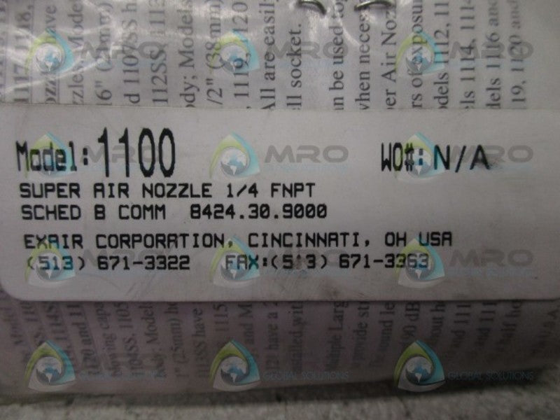 EXAIR 1100 * NEW IN FACTORY BAG *