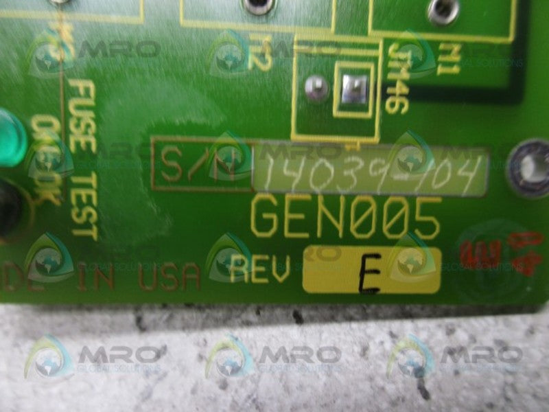 ORMEC GEN005 MOTION CONTROLLER  UNMP