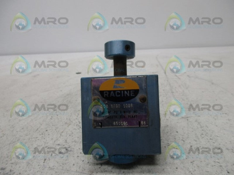 RACINE 0D6-STGD-102S GAGE ISOLATOR SINGL VALVE  UNMP