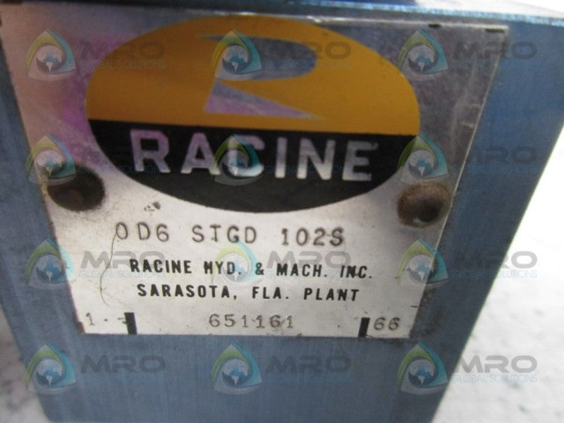 RACINE 0D6-STGD-102S GAGE ISOLATOR SINGL VALVE  UNMP