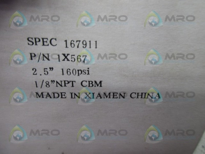 USG 1X567 NPT PRESSURE GAUGE  NSMP