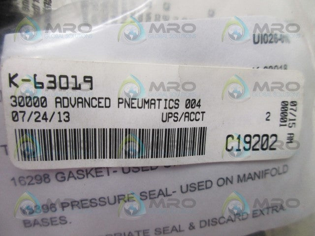 MAC K-63019 PNEUMATIC REBUILD KIT * NEW IN FACTORY BAG *