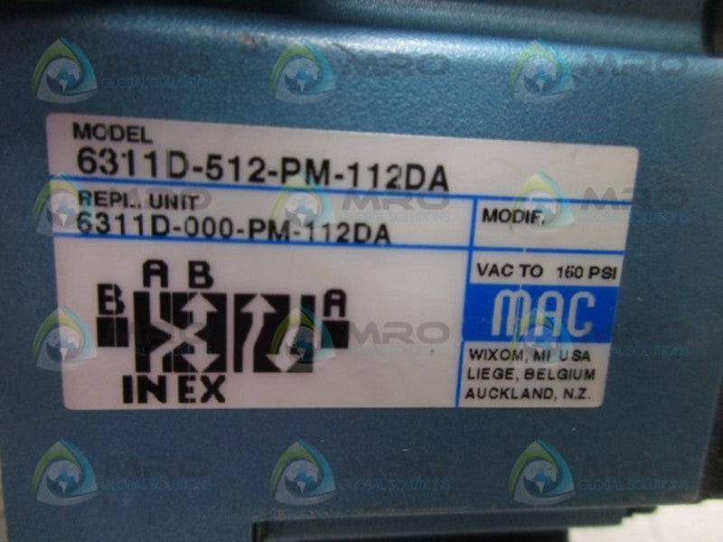 MAC 6311D-512-PM-112DA MANIFOLD VALVE  UNMP