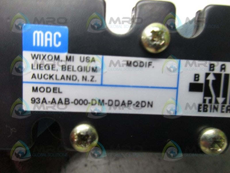 MAC 93A-AAB-000-DM-DDAP-2DN SOLENOID VALVE  NSMP
