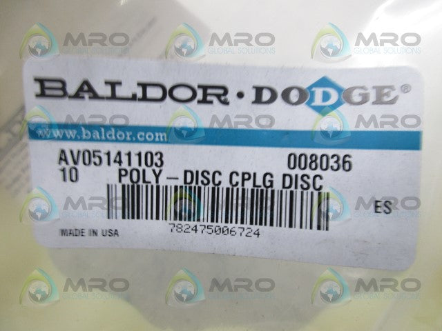 DODGE 008036 POLY DISC * NEW IN FACTORY BAG *