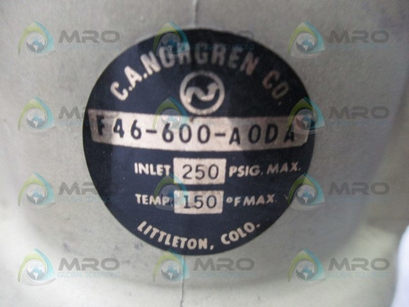 NORGREN F46-600-A0DA PNUEMATIC OIL REMOVAL FILTER  UNMP