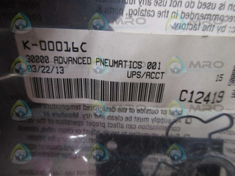 MAC K-00016C VALVE REPAIR KIT * NEW IN FACTORY BAG *
