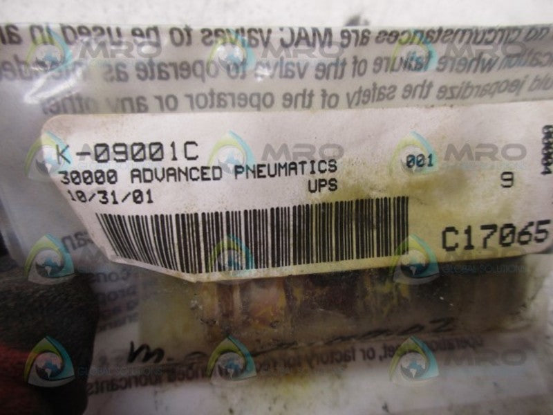 MAC K-09001C VALVE REPAIR KIT * NEW IN FACTORY BAG *